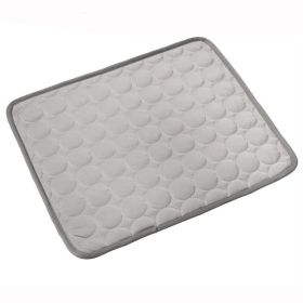 Dog Cooling Mat Summer Pets Cold Bed Extra Large For Small Big Dogs Pet Accessories Cat Durable Blanket Sofa Cat Ice Pad Blanket Pet Products (Option: Gray-M60*50cm)